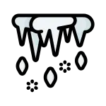 Cold Cool Icicles Weather Winter SVG Icon